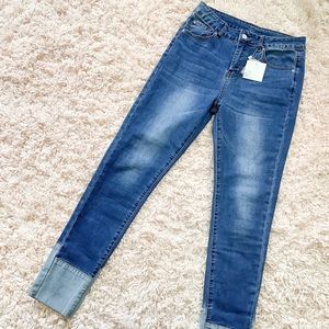 NWT Lucky Brand Hayden Straight Leg Cuff Jeans
